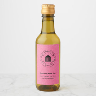 Business Logo Name Custom Mini Wine Bottle Label