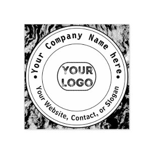 Business Logo Name Custom  Rubber Stamp