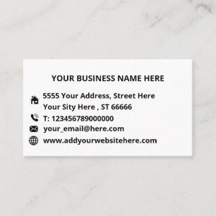 Business Logo Name Info Professional Business Card