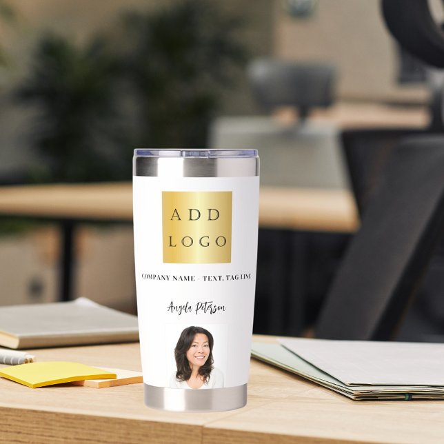 Business logo name signature photo brand colour insulated tumbler (Creator Uploaded)
