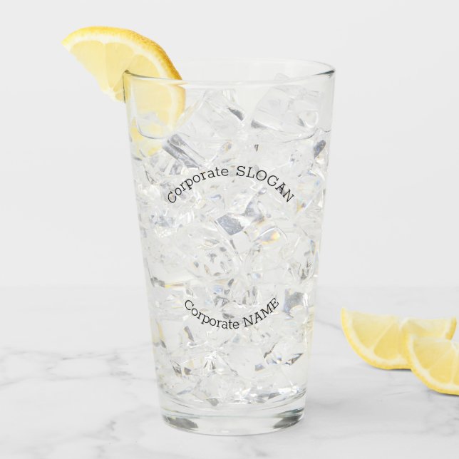 Business Logo Name Slogan Minimalist Professional  Glass (Front Ice)