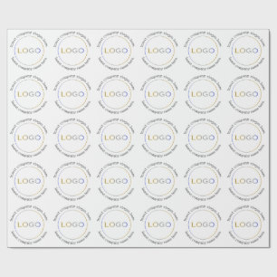 Business Logo Name Slogan Minimalist Professional Wrapping Paper