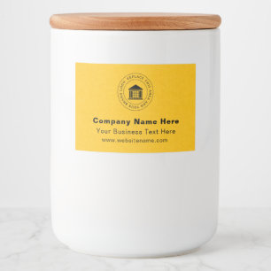 Business Logo   Name   Slogan Website Promotional Food Label
