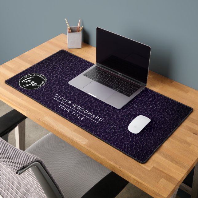 Business Logo Name Title Desk Mat (Office 2)