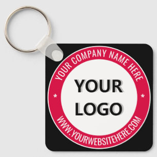 Business Logo Name Website Promotional Keychain