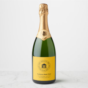 Business Logo Name Website Sparkling Wine Label