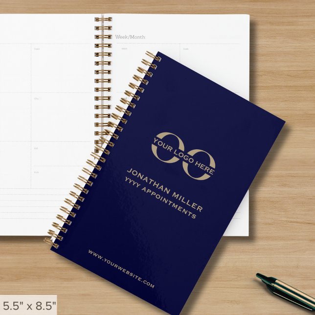 Business Logo Navy Blue and Gold Planner (Creator Uploaded)