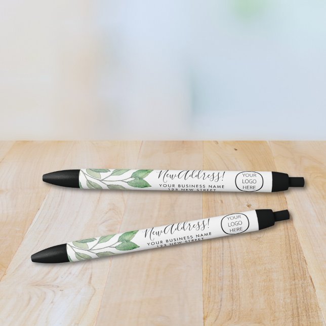 Business Logo New Address Black Ink Pen (Creator Uploaded)