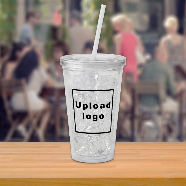 Business Logo on Acrylic Tumbler (Acrylic tumbler with your business logo)