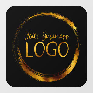 Business Logo on Black Rounded Corner Square