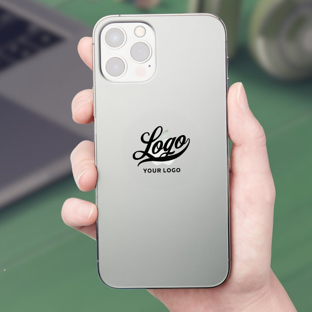 Business Logo on Clear Vinyl circle Company Phone (Creator Uploaded)