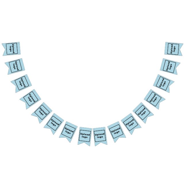 Business Logo on Light Blue Swallowtail Bunting (All)