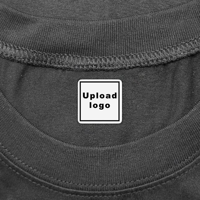 Business Logo on Square Clothing Label (Square clothing label with your business logo)