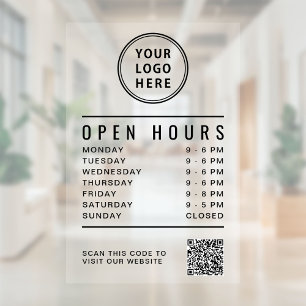 Business Logo Open Hours Create Your QR Code