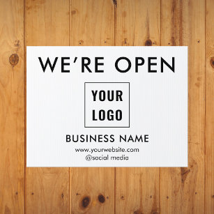 Business Logo Open Professional Sign