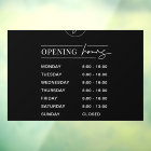 Business Logo Opening Hours Modern QR Code