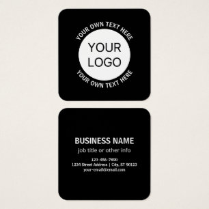 Business Logo or Any Image & Editable Text