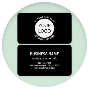 Business Logo or Any Image & Editable Text