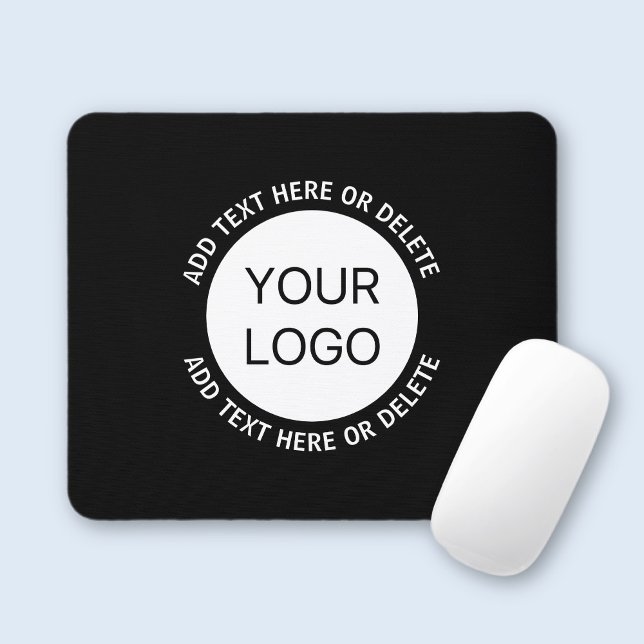 Business Logo or Any Image & Editable Text Mouse Pad (Creator Uploaded)