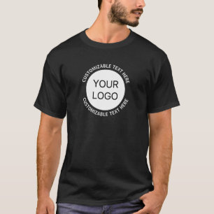 Business Logo or Any Image & Editable Text T-Shirt