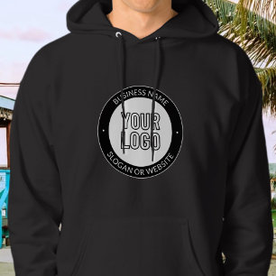 Business Logo or Design & Editable Text Template Hoodie