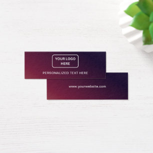 Business Logo Personalised Text Label Hang Tag