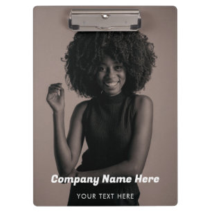 Business Logo Photo Company Promotional Corporate Clipboard