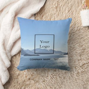 Business logo photo travel tourism cushion