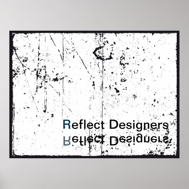 Business Logo Poster - Reflect Designers (Front)