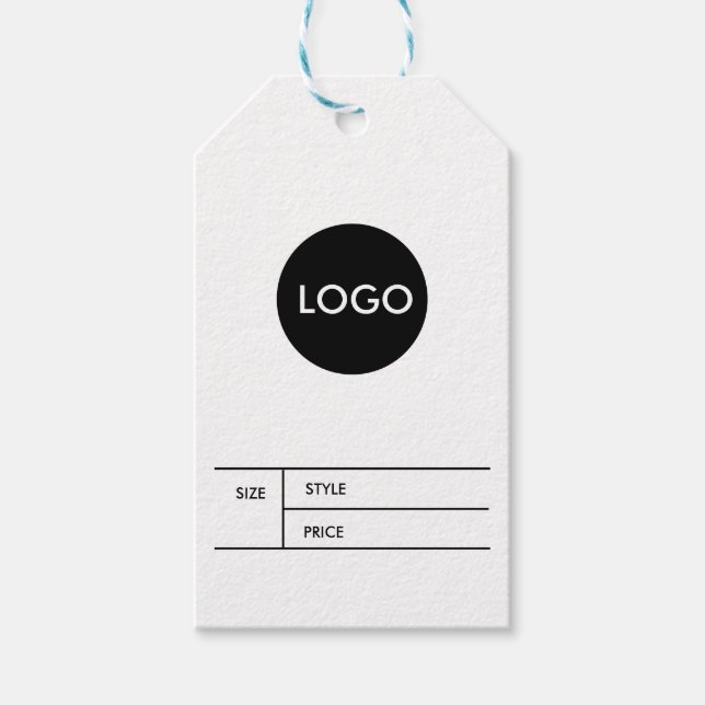 Business Logo Price QR Code  Hang Tag (Front)