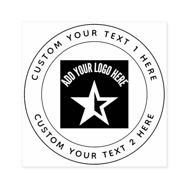 Business Logo Professional Custom Rubber Stamp (Imprint)