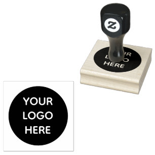 Business Logo Professional Modern Corporate Rubber Rubber Stamp