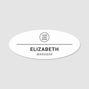 Business Logo Professional Name Tag