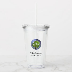 Business Logo Promotional Company Acrylic Tumbler