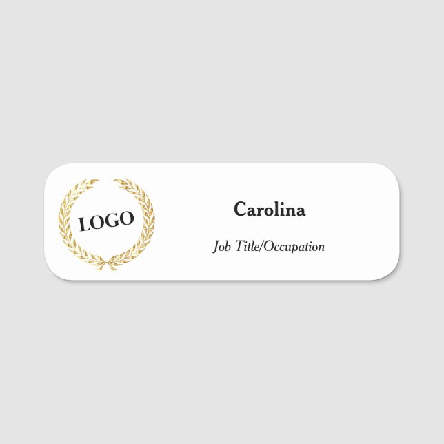Business Logo Promotional Company Name Tag (Front)