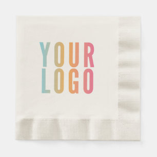 Business Logo Promotional Ecru Napkin