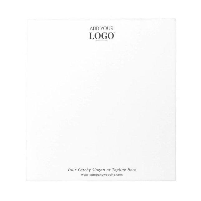 Business Logo Promotional Office Blank Notepad (Front)