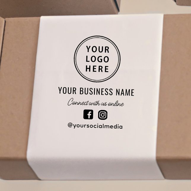 Business Logo Promotional Social Media Self-inking Stamp (Creator Uploaded)