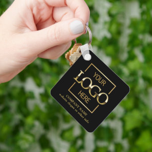 Business Logo & QR Code Branded Promotional  Key Ring