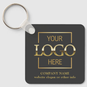 Business Logo & QR Code Branded Promotional Key Ring