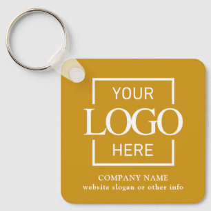 Business Logo & QR Code Branded Promotional  Key Ring
