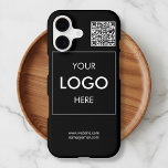 Business Logo QR Code Branding Black<br><div class="desc">In today’s digital age, your brand’s visibility is pivotal for success, and what better way to stay visible than with our custom business branding iPhone cases? Tailored for the modern professional, these cases not only offer a protective shield for your iPhone but serve as a mobile billboard for your brand....</div>