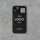 Business Logo QR Code Branding Black<br><div class="desc">In today’s digital age, your brand’s visibility is pivotal for success, and what better way to stay visible than with our custom business branding iPhone cases? Tailored for the modern professional, these cases not only offer a protective shield for your iPhone but serve as a mobile billboard for your brand....</div>