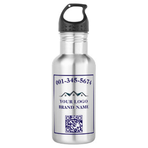 Business Logo QR Code Branding Promotion 532 Ml Water Bottle