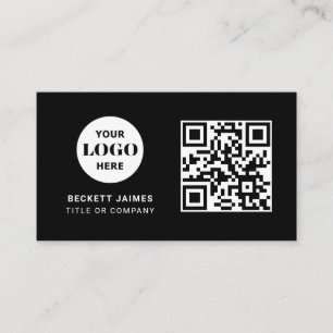 Business Logo QR Code Card