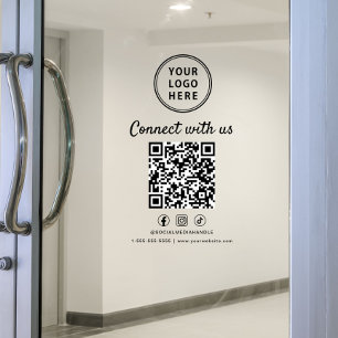Business Logo QR Code Connect With Us