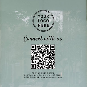 Business Logo QR Code Connect With Us