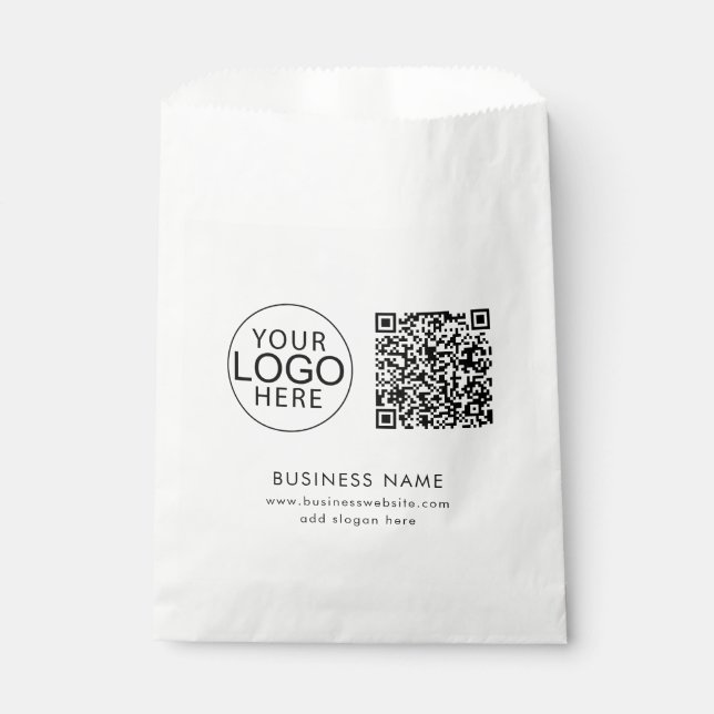 Business Logo QR Code Corporate Event Favour Bags (Front)