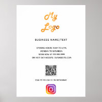 Business logo qr code instagram white
