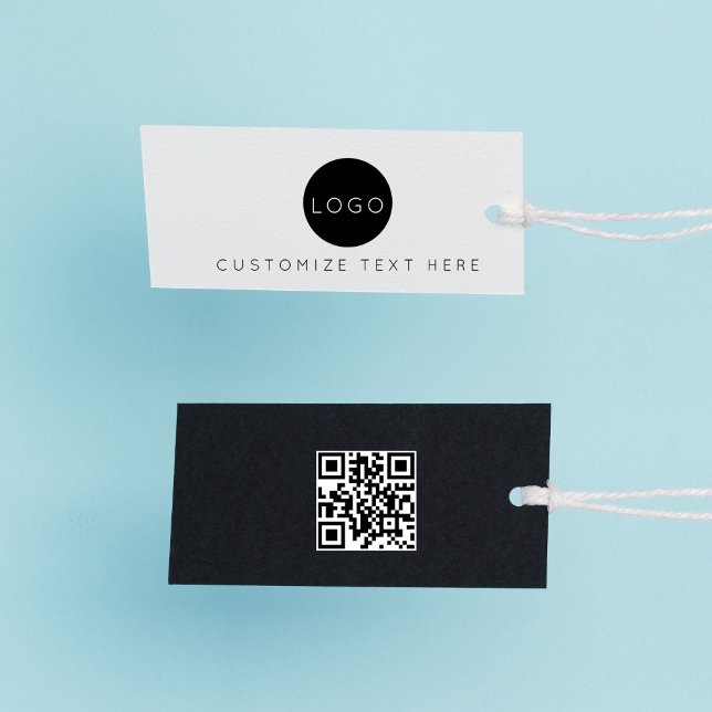 Business Logo QR Code Label Hang Tag (Creator Uploaded)